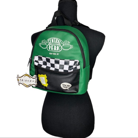 Friends Central Perk Mini Backpack Black & Green - Picture 5 of 5